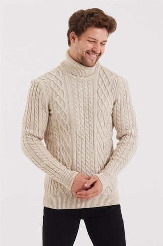 بلوفر رجالي بيج من Cool Traz - أصلي