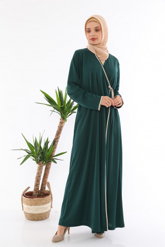 عباءة صلاة اخضر زمردي برباط من Medipek - أصلي