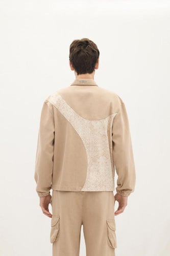 سترة رمال الصحراء – جاكيت دنيم بأزرار وجيب جانبي –...