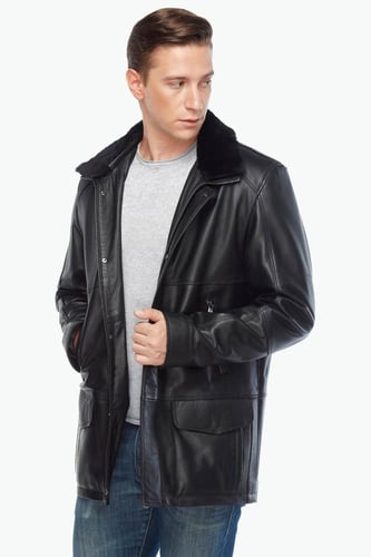 معطف جلد للرجال من DERIZA - أصلي