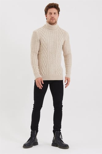 بلوفر رجالي بيج من Cool Traz - أصلي