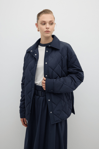 سترة مبطنة باللون الأسود - دفء وأناقة يومية - ROMA...