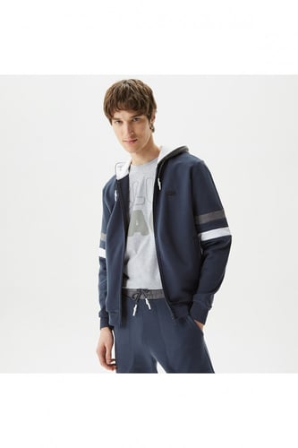 سويت شيرت رجالي بقلنسوة وسحاب من Lacoste- أصلي