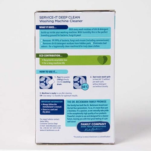 منظف ومطهر غسالات الملابس دكتور بيكمان – 6 عبوات