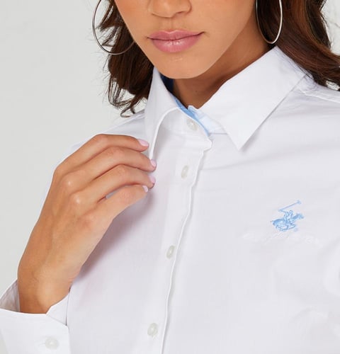 قميص بولو نسائي شعار سماوي