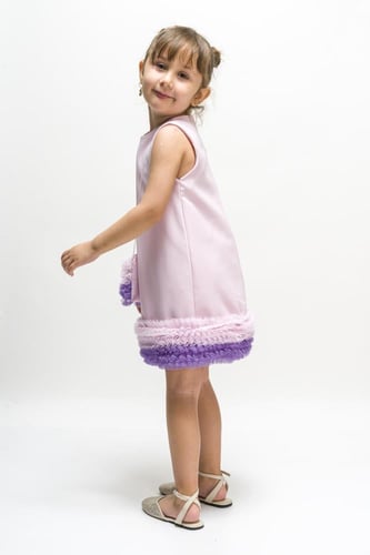 فستان ايس كريم + حقيبة