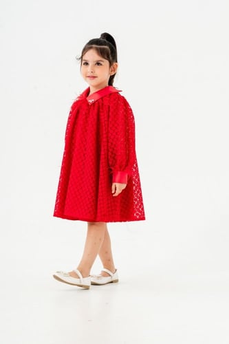 فستان العيد احمر