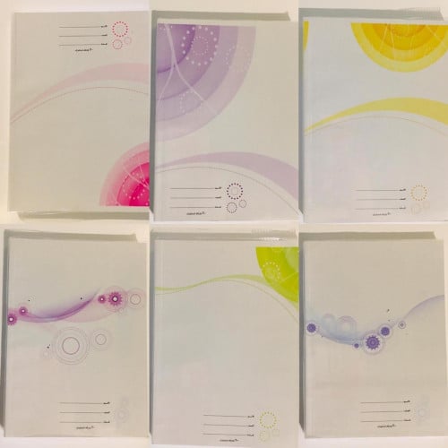 دفاتر انجليزي عادي 200 ورقة ,6 حبات, 6 حبات أشكال...