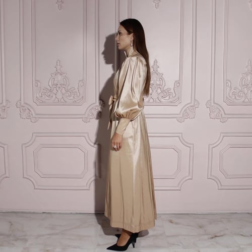 Buttoned High-end Dress