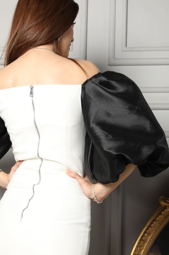 Puffy Sleeves Occasion Dress