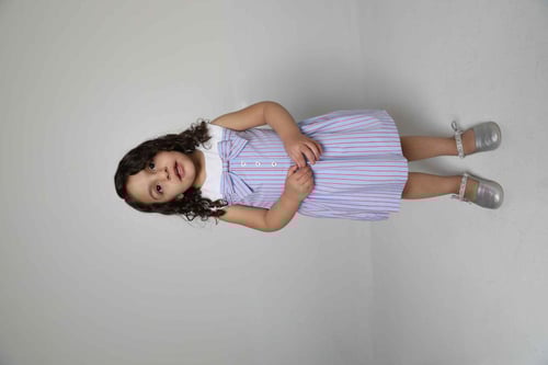 Striped Dress W Bow