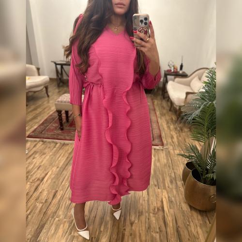 Bright Pink Ruffles