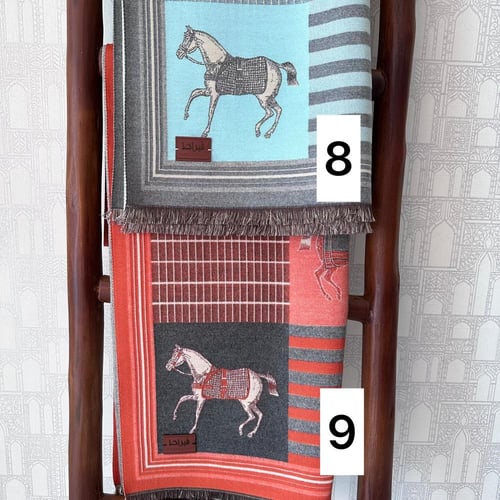 شال كشميري دافئ مع تطريز