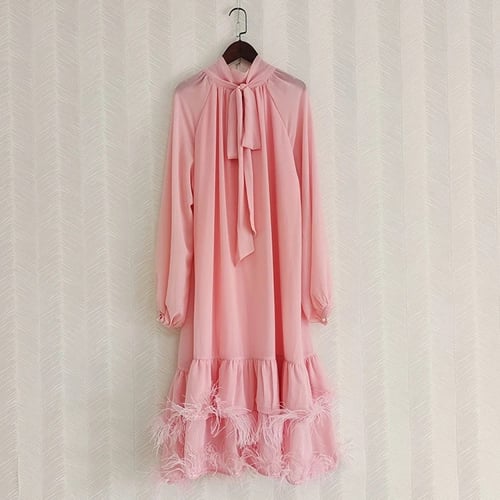 Glamours Feathered Dress