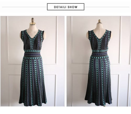 Striped Knitted Dress