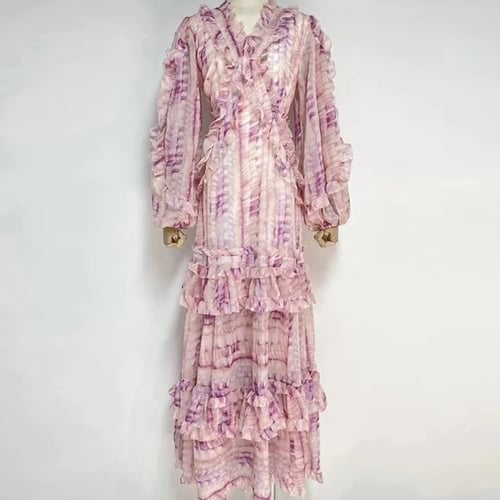 Ruffled pinkish Dress