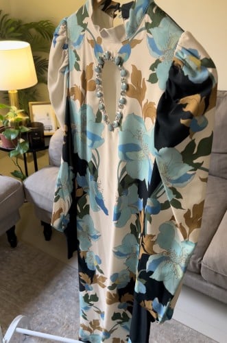 Rhinestone Decorated Dress