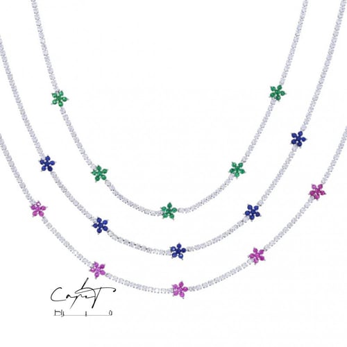 سلسال تنس مزين بالزيركون