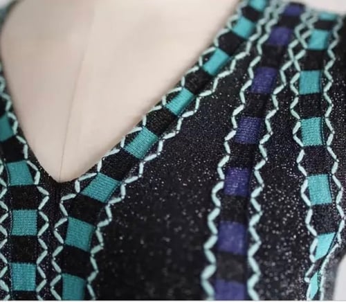 Striped Knitted Dress