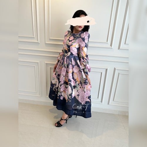 Puffy Dress with Flowers