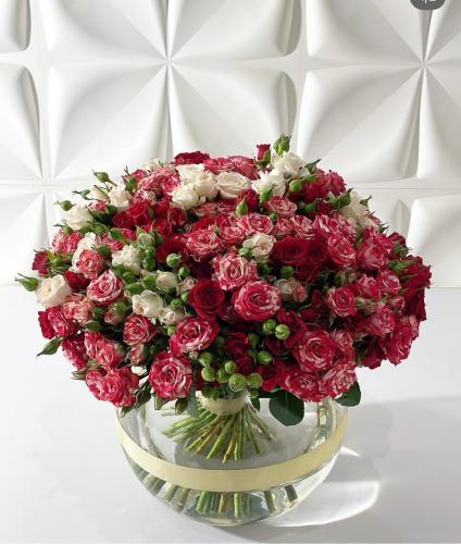 تنسيق فازه بيبي روز مع اكرلك