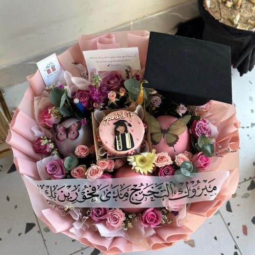 كيكة لنش كيك || بوكية ورد الهبة