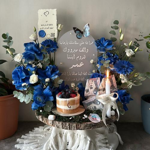 هدية مولود ولد || كتابة مخصصة على الأكريليك