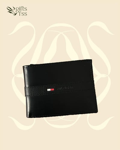 محفظة رجالية لون اسود || tommy hilfiger