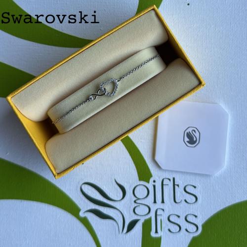 أساور نسائية من سواروفسكي - تصميم قلب مرصع بالكريس...