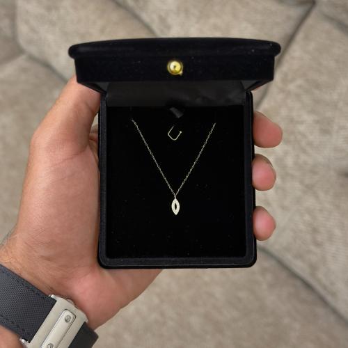 سلسال ذهب عيار 18 عين أنيقة || نظرة