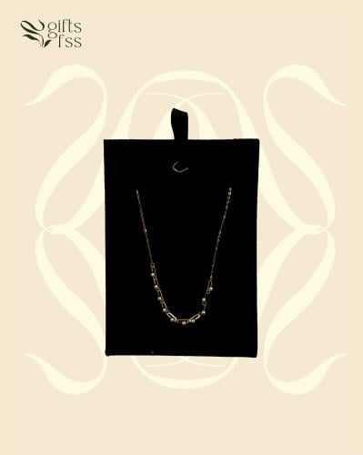 سلسال ذهب عيار 18 بتصميم كروي ناعم