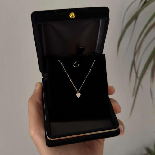 سلسال ذهب عيار 18 – قلب ناعم