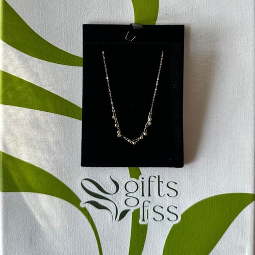 سلسال ذهب عيار 18 بتصميم كروي ناعم