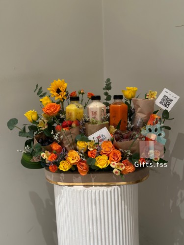 تنسيق فواكة و عصيرات || بطريقة فاخرة