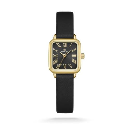 ساعه نسائية جلد كارمن كلاين 15320 اسود