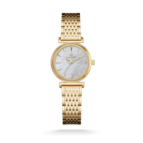 ساعة نسائية كارمن كلاين ستيل ذهبي