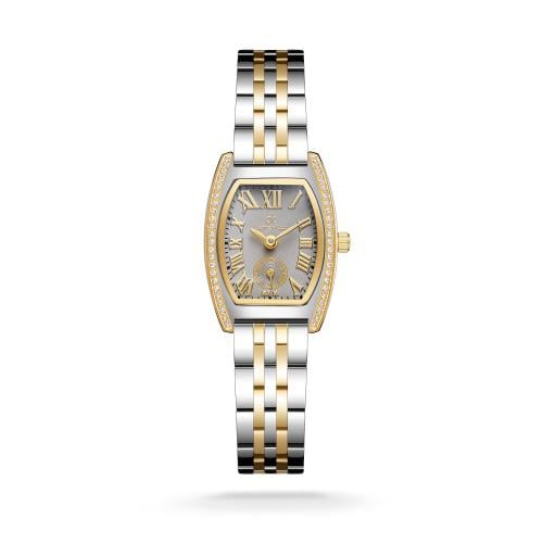 ساعة نسائية كارمن كلاين ستيل فضي و ذهبي