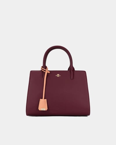 شنطة نسائية بلون عودي