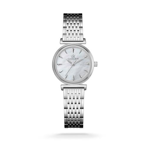 ساعة نسائية كارمن كلاين ستيل فضي