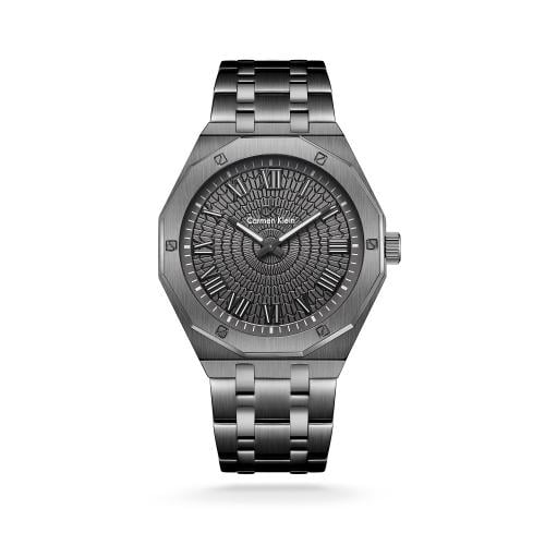 ساعة رجالية كارمن كلاين ستيل بلون جان