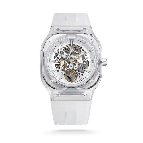 ساعة رجالية ربر ابيض