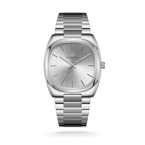 ساعة رجالية كارمن كلاين ستيل بلون فضي