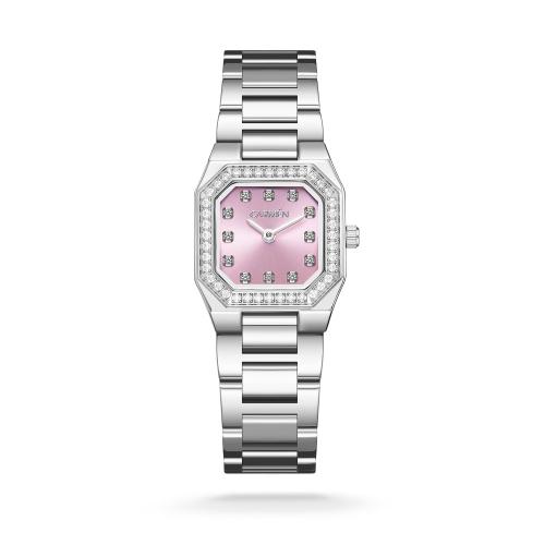 ساعة نسائية كارمن كلاين ستيل فضي