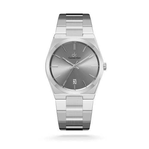 ساعة رجالية كارمن كلاين ستيل بلون فضي