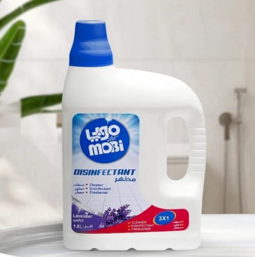 كرتون مطهرات موبي 3 لتر خزامى 4 حبة