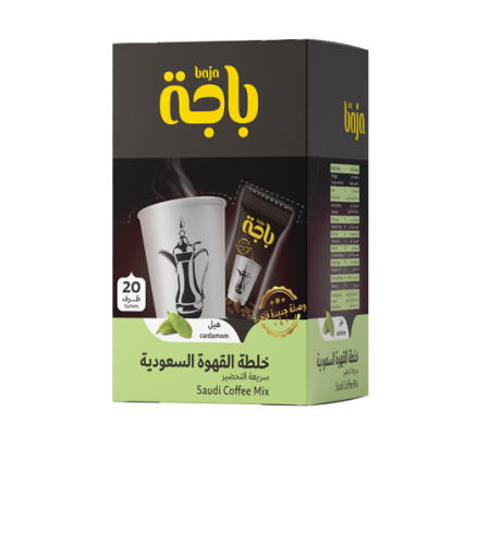 قهوة السعودية فورية التحضير مع الهيل من باجة، 10 ×...