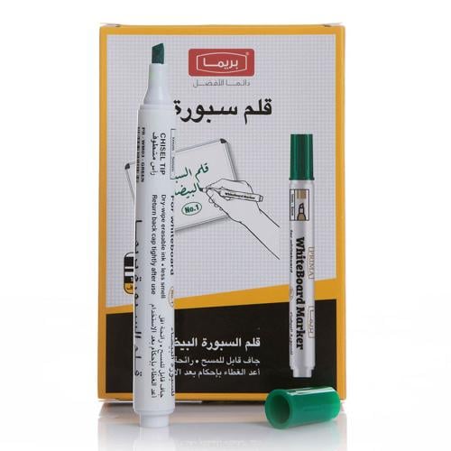 قلم سبورة بريما مشطوف أخضر