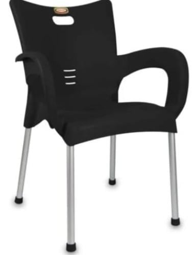 كرسي بلاستيك مودرن أسود