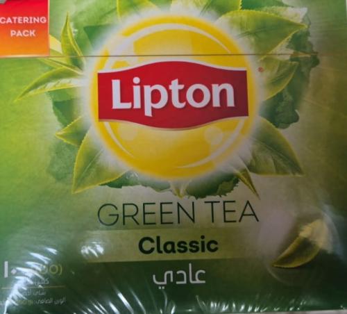 شاي أخضر ليبتون علبة 100 كيس