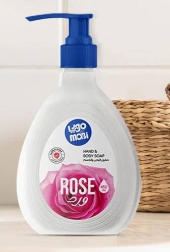 كرتون صابون أيادي 450 مل ورد 12 حبة